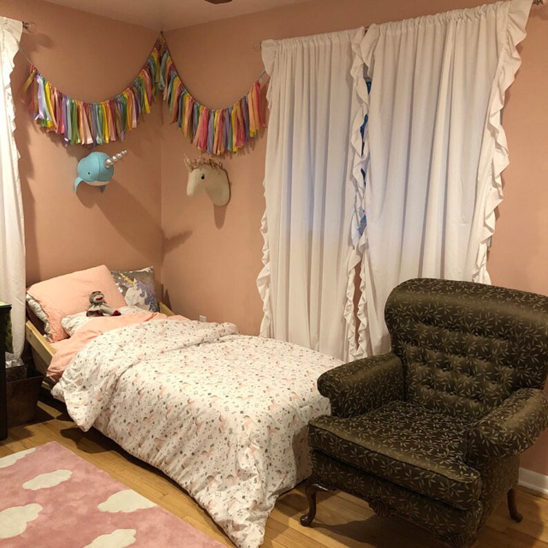 Baby Boy Shower Decorations Blue Ribbon Garland High Chair Etsy