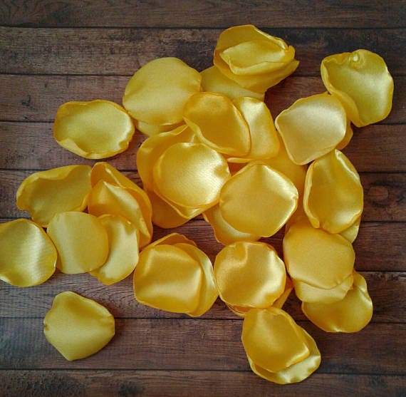 Yellow rose petals, yellow wedding decor, Bridal shower decorations, yellow baby shower, neutral baby shower, sunshine  party decor, petals