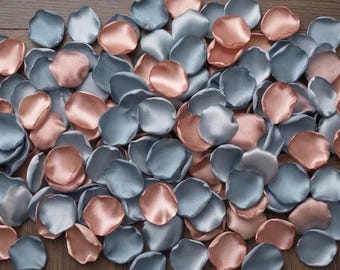 Dusty Blue Rose Petals Wedding Aisle Decor Toss Confetti Flower Girl Bridal Shower Ceremony Romantic Pastel