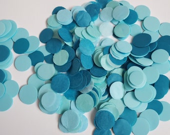 Biodegradable Blue Wedding Confetti – Eco-Friendly Tissue Paper Circles for Tossing & Table Decor | Sustainable Party Decoration