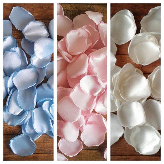 Dusty Blue Pink And Ivory Wedding Decorations Gender Reveal Etsy