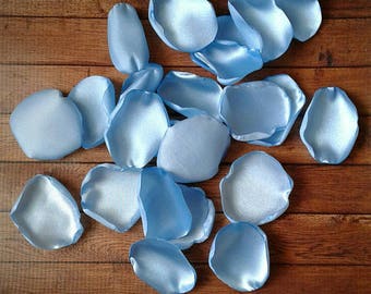 Baby shower decoration for boys-its a boy blue rose petals for table decor-wedding aisle runner and flower girl petals for baskets-confetti