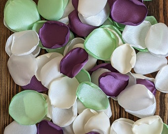 Mint wisteria mixture of rose petals for flower girl baskets-aisle runner decor-matching petals for bridesmaid dresses and bridal bouquet