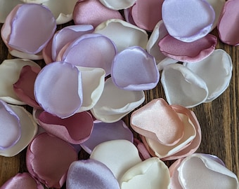Rose petals-Some bunny is one baby girl shower decor-spring bridal party or wedding flowers-lavender blush dusty pink centerpieces scatter