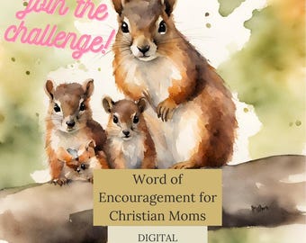 30 Days of Encouraging Words for Christian Moms | Christian Affirmation & Journaling Cards for Moms
