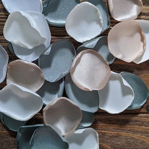 Dusty sage flower petals for flower girl baskets and proposal, wedding decor for beach or under the sea sand bridal shower or party decor