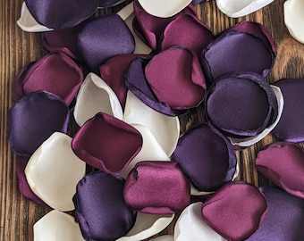 Lavender Mulberry, choose Rose Petals color, Aisle Marker, Pew Flowers, cocktail flowers, cake decor, roses, Flower Girl petals for Basket