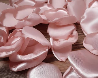 Blush pink rose petals for ballerina party decorations or birthday, supplies for baby shower table decor, arrangements for tray centerpieces