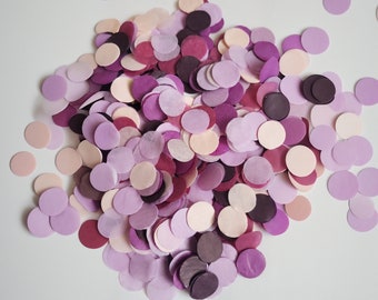 Biodegradable Wedding Confetti-purple pink wedding tissue paper circles-Custom Confetti-throwing confetti-sustainable table decorations