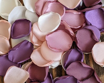 Mauve wisteria chianti blush mix of rose petals for wedding decor, flowers or leaves for flower girl baskets, confetti for favors bags toss