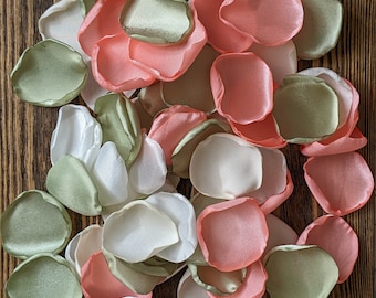Coral sage rose petals for wedding decoration, party decor centerpieces, invitation box ideas, tropical photo props for summer bridal shower