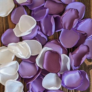 Wisteria lilac mixture of rose petals for wedding, flower girl accessories for baskets, aisle runner decorations, floral bridesmaid gifts