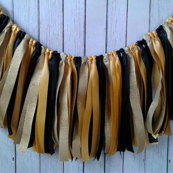 Mommy to bee baby shower ribbon garland backdrop-bee baby shower decor-yellow and black wedding ribbon backdrop-ribbon banner-party decor