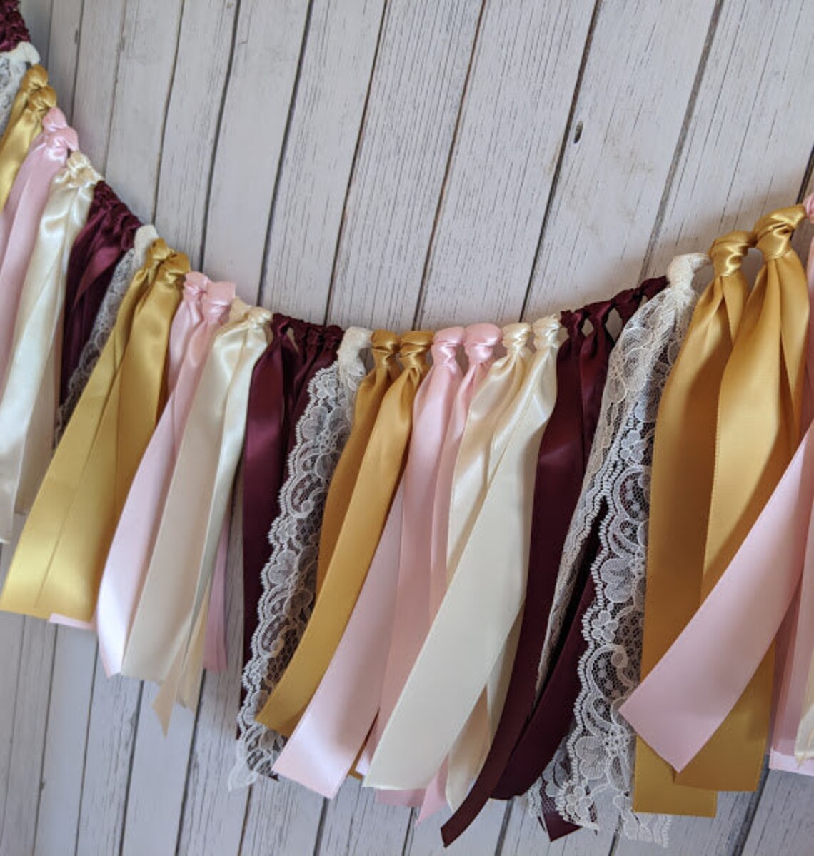 Wedding garland ribbon garland bridal shower decor party Etsy