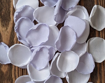 Baby boy shower decor-wedding simple centerpieces for table decor-ice blue and white custom rose petals-flower girl accessories for baskets