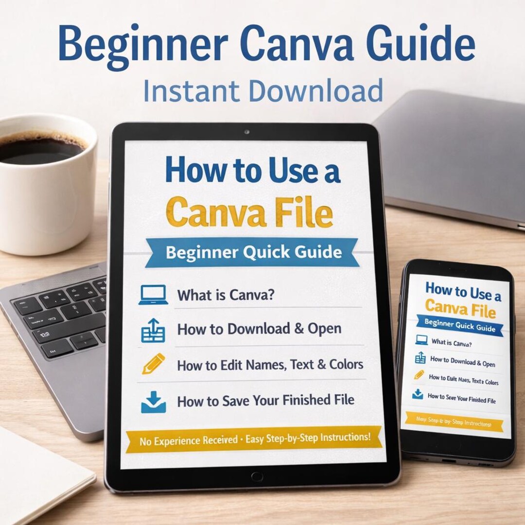 Canva Beginner Guide – Quick Start, Step-by-step (PDF Download) - Etsy