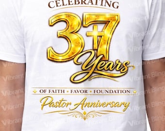 37° anniversario della chiesa PNG, design per maglietta celebrativa del ministero (download digitale)