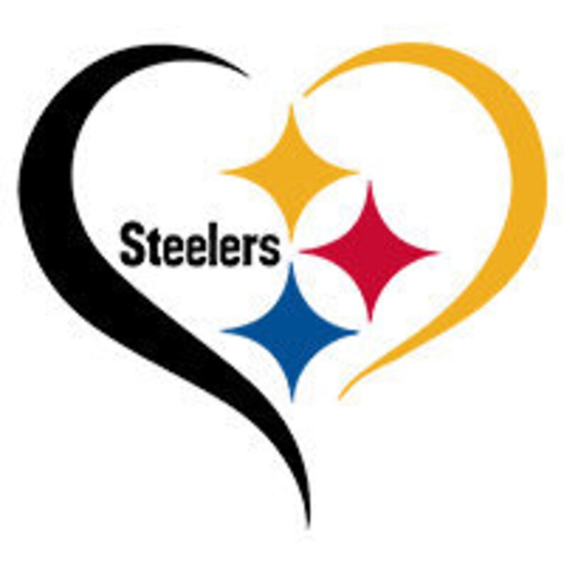 Steelers Heart Embroidery File Design | Etsy