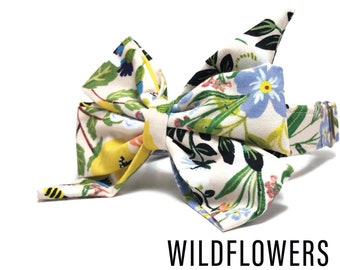 Olivia and Lemon Wildflower Print The Wildflowers Spring Flowers Floral Dog Collar