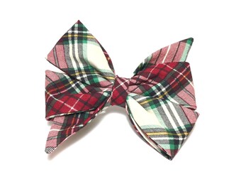 Dog Girly Bow, Girly Dog Bow, Belle Bow, Collar Bows, Over The Collar, Dog Bows, Christmas Bow; The Noelle