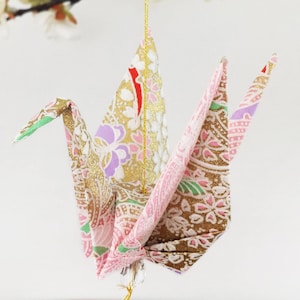 Exquisite Origami Paper Crane hanging decor - Peace Crane Gift - Origami crane - Thank you - Congratulations - Anniversary - Get well -#B1HG