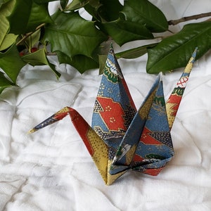 Decorazione origami a forma di gru di carta - Gru della pace - Regalo per lui - Compleanno - Grazie - Congratulazioni - Anniversario - Regalo di pronta guarigione -#A4STxm