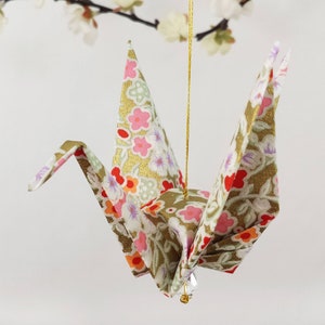 Exquisite Origami Paper Crane hanging decor - Peace Crane Gift - Origami crane - Thank you - Congratulations - Anniversary - Get well -#B5HG