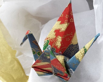 Origami Paper Crane decoration - Peace Crane  - Gift for her - Birthday - Thank you - Congratulations - Anniversary - Get well gift - #A4ST
