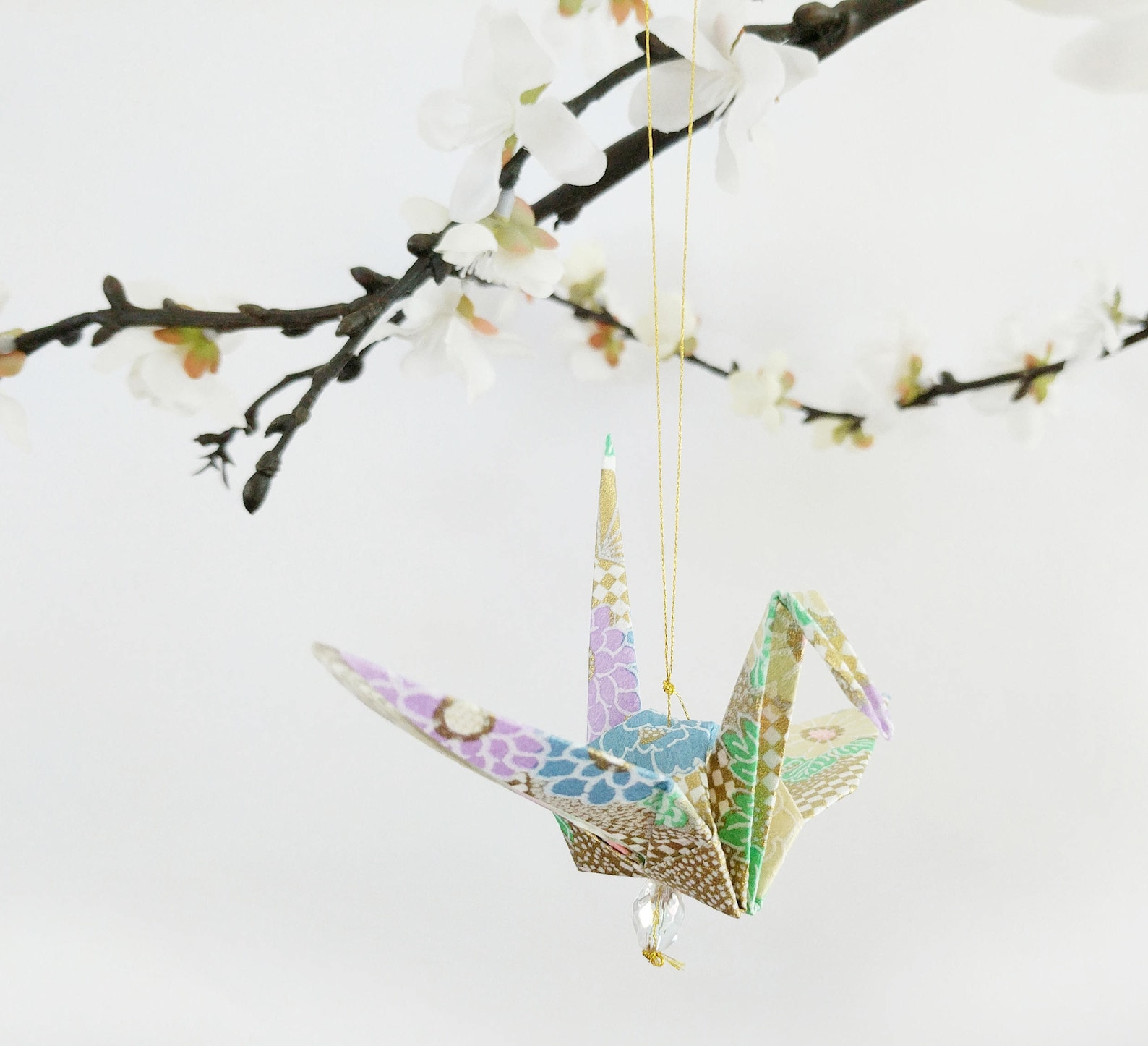 Exquisite Origami Paper Crane hanging decor Peace Crane Gift Etsy