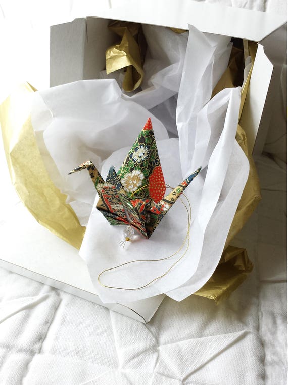 Exquisite Origami Paper Crane Hanging Decor Peace Crane Gift Etsy