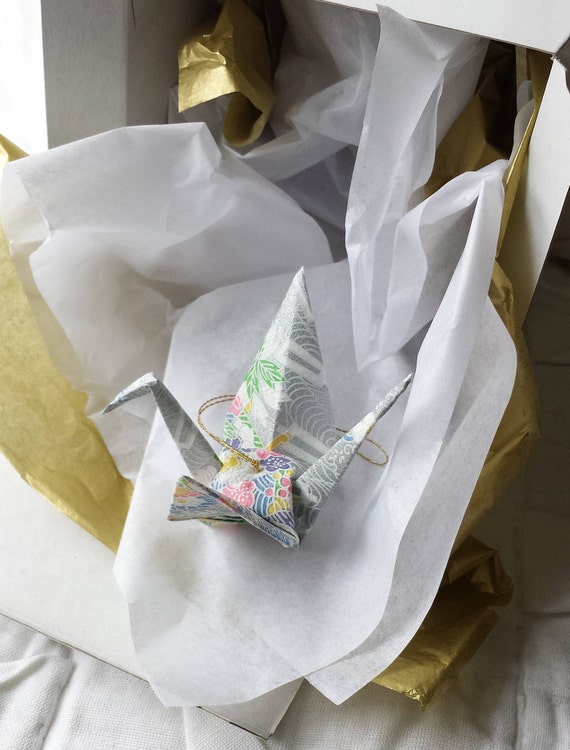 Exquisite Origami Paper Crane Hanging Decor Peace Crane Gift Etsy