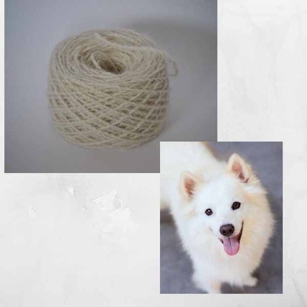 Pet Fur Spinning Service Per 25 Gram Ball - Yarn From Your Dog, Cat, Rabbit Fur - Hand Spun Chiengora