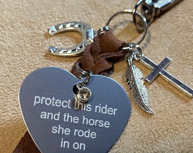 Leather Saddle Feather, Leather Saddle Cross, Saddle Feather, Saddle