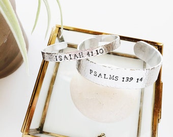 Customized Personalized Cuff Bracelet, Affirmation Jewelry, Inspirational Cuff Bracelet, Silver Personalized  Friendship Gift