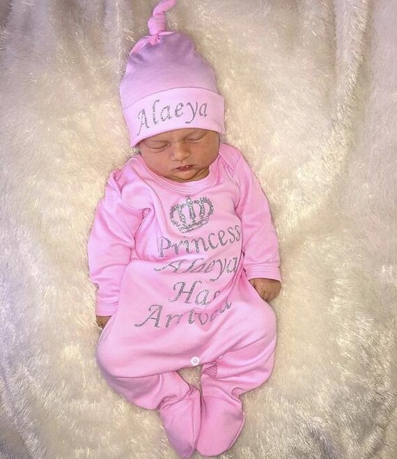 personalised babygrow and hat