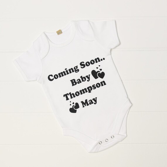 coming soon baby vest