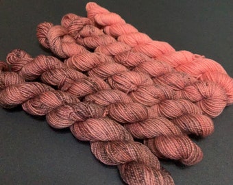 At the Ballet - Pink speckled gradient/ombre - hand-dyed sock/fingering weight yarn