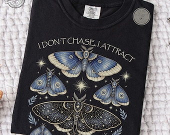 Comfort Farben * Himmlische Motte Shirt, Mystisches Cottagecore Schmetterling T-shirt, Goblincore Dark Academia Kleidung, Cottage Core Motte Shirt