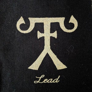 Lead Chemical Symbol Fabric Patch