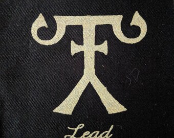 Lead Chemical Symbol Fabric Patch