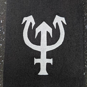 Neptun Dreizack Stoff Patch