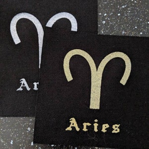 Aries Zodiac Fabric Patch