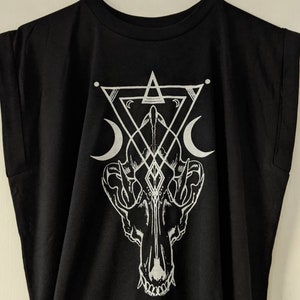 Regata muscular feminina Coyote Skull