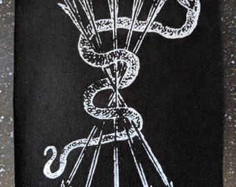 Vis Nescia Vinci - Serpent with Arrows Fabric Patch