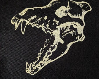 Coyote Skull Fabric Patch