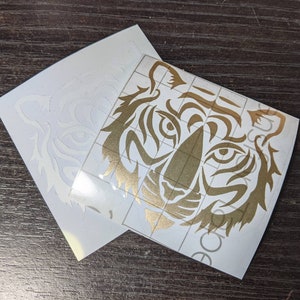 Tiger Vinyl Decal - for laptop, car, water bottle, glass etc.