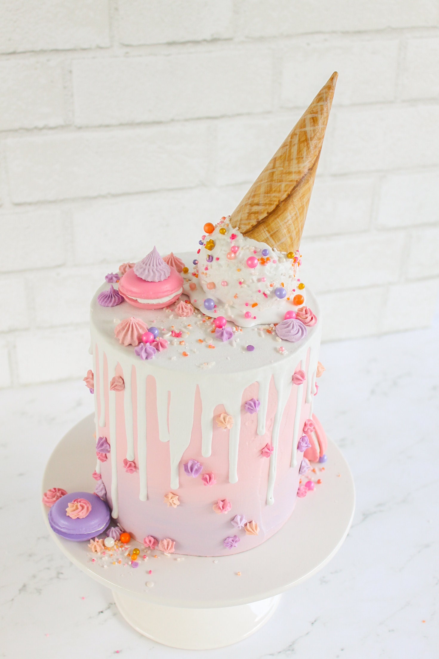 Ice Cream Cone Cake Topper Etsy