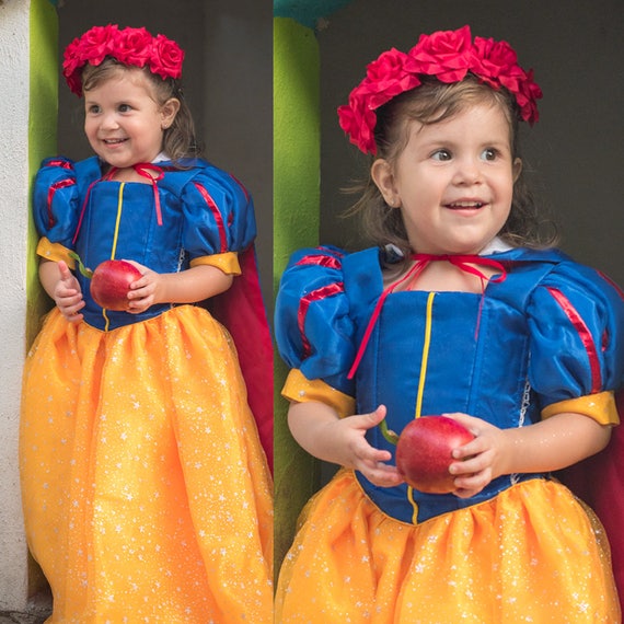 Déguisement princesse de bal jaune et bleu fille 5 - 6 ans