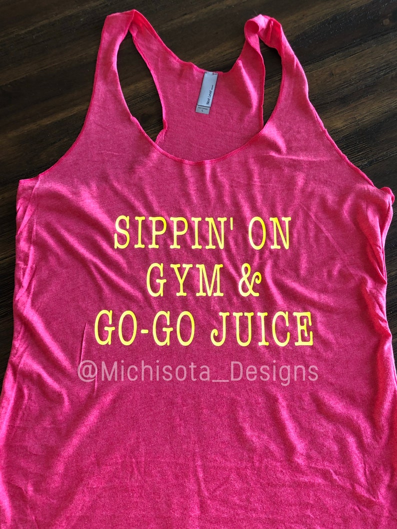 Sippin On Gym Gogo Juice Tank Gogo Juice Tank Workout Tank Fitness Tank Beachbody Tank Gifts For Her