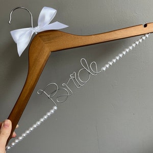 Deluxe Personalized Bride Hanger - Beaded